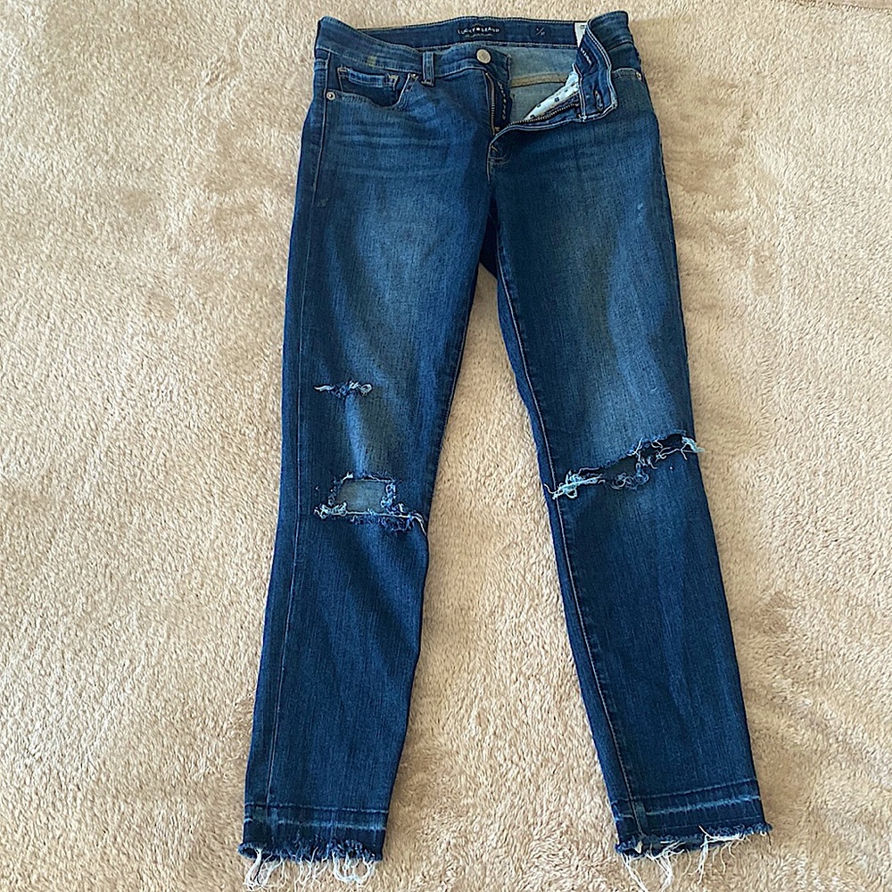 Lucky Brand Distressed Ava Skinny Jeans